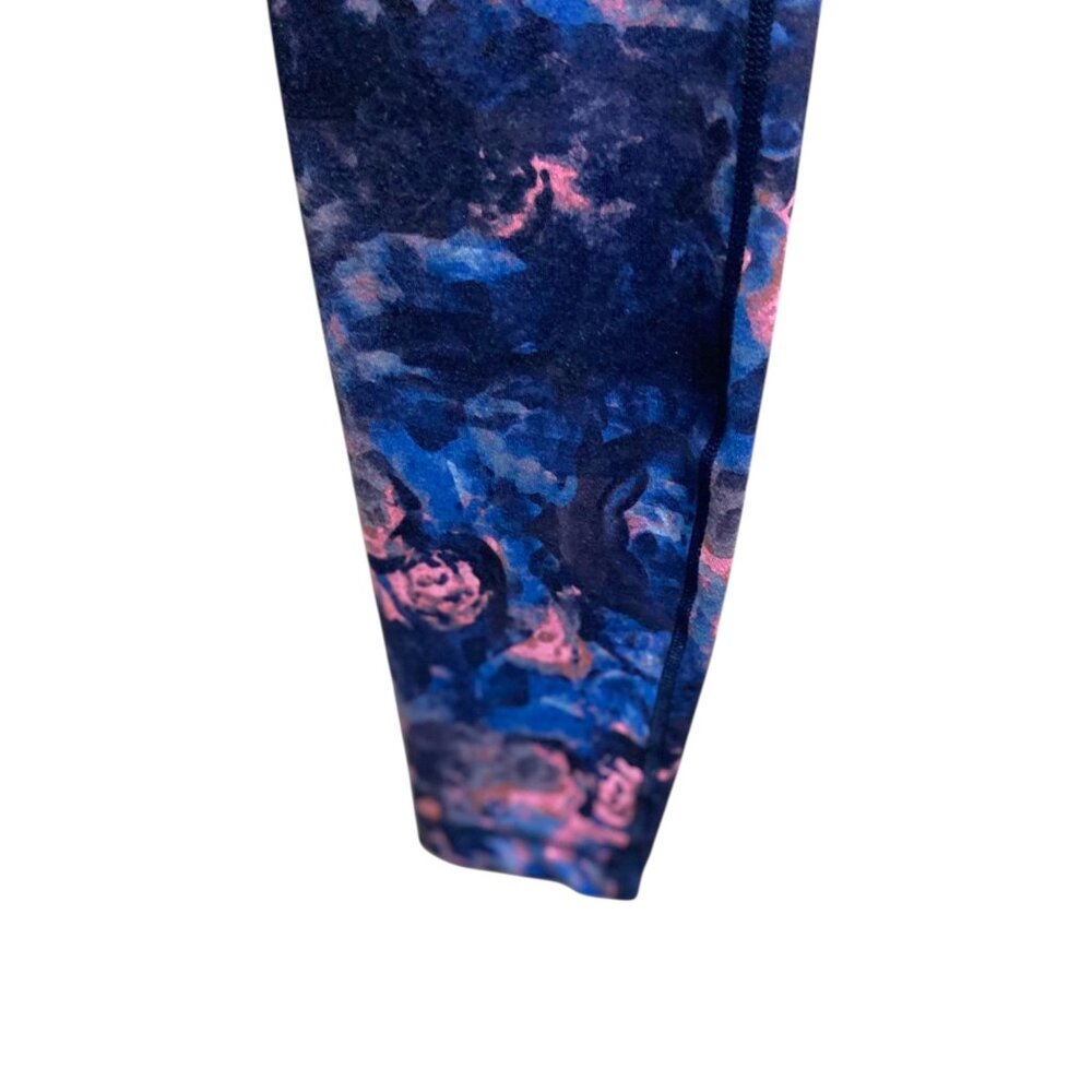 Lululemon Wunder Under Crop ll Moody Mirage Bark Berry Deep Navy Size 6 Workout - Picture 10 of 14